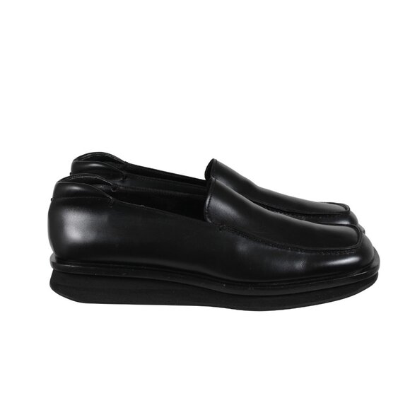Prada Mens AW99 Vtg Square Toe Loafers US 9 UK 8 Black Leather Slip On Chunky main image 5